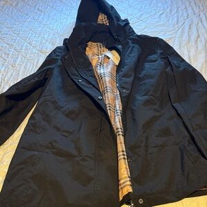 Women’s black trench